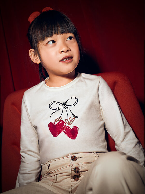 Mayoral Mayoral Bluse 4008 Écru Regular Fit