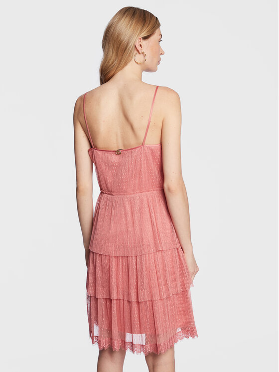 TWINSET TWINSET Sukienka koktajlowa 231TP2441 Różowy Regular Fit