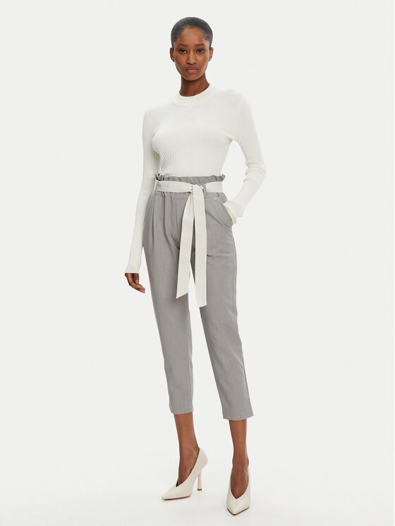 Rinascimento Rinascimento Pantaloni di tessuto CFC0122382003 Grigio Regular Fit