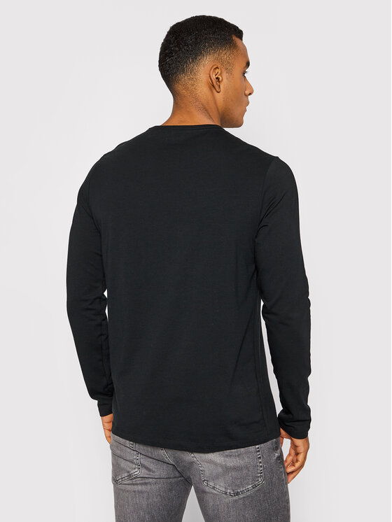 Pepe Jeans Pepe Jeans Hosszú ujjú Original Basic 2 Long N PM508211 Fekete Slim Fit