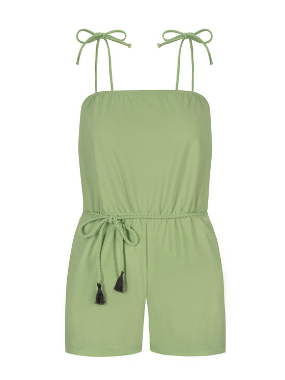 Miss Lou Miss Lou Jumpsuit O-OE1-Z Verde Regular Fit