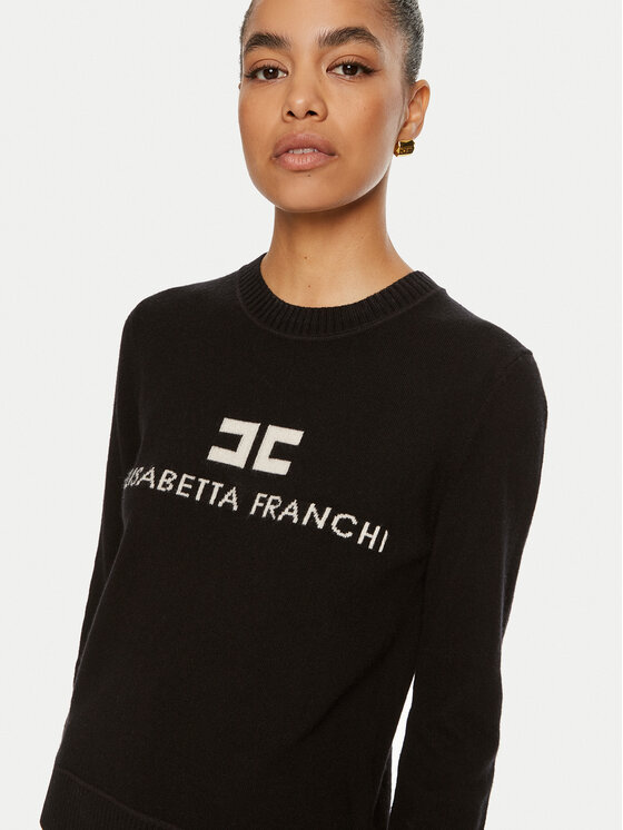 Elisabetta Franchi Elisabetta Franchi Пуловер MK-64-S46E2-V300 Черен Regular Fit