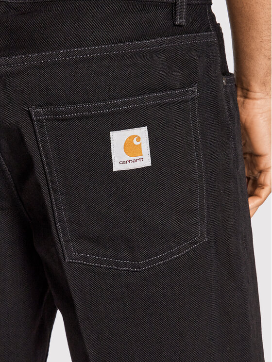 Carhartt WIP Carhartt WIP Pantaloncini di jeans Newel I029209 Nero Relaxed Fit