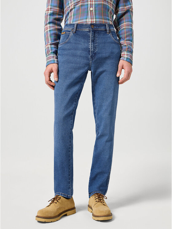 Wrangler Wrangler Jeansy TEXAS SLIM Niebieski Regular Fit