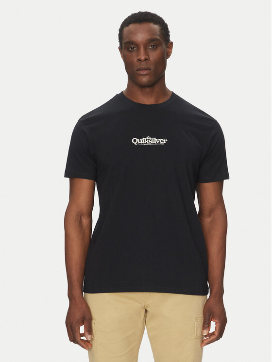 Quiksilver Quiksilver T-Shirt EQYZT08062 Czarny Regular Fit