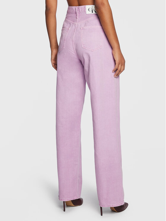 Calvin Klein Jeans Calvin Klein Jeans Džínsy J20J220182 Fialová Relaxed Fit