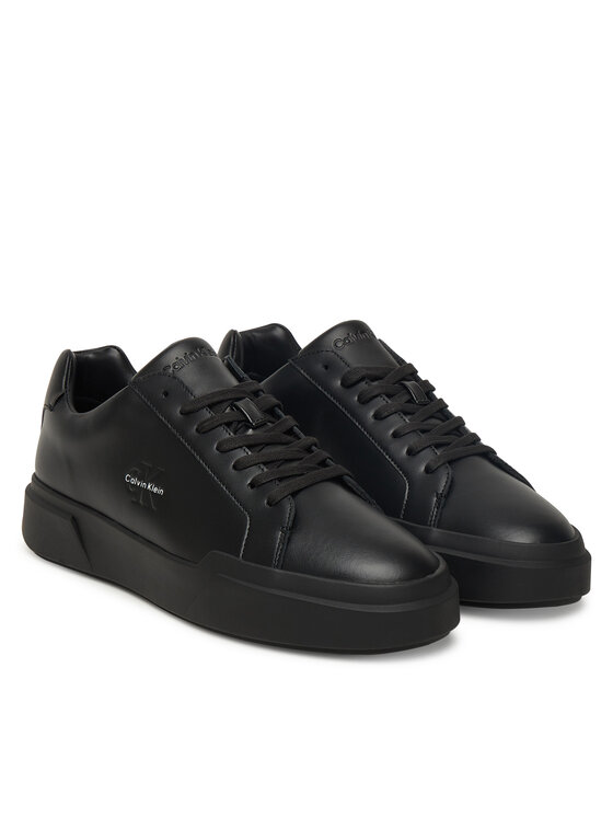 Calvin Klein Calvin Klein Sneakersy Chunky Cupsole Laceup Lth YM0YM01344 Czarny