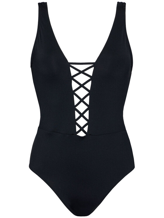 Seafolly lace up maillot cheap