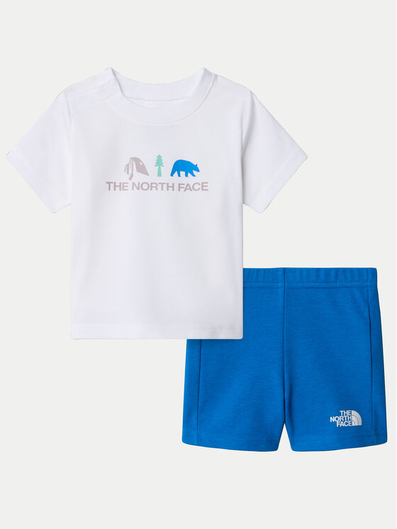 The North Face The North Face T-krekla un šortu komplekts NF0A8BA3 Zils Regular Fit