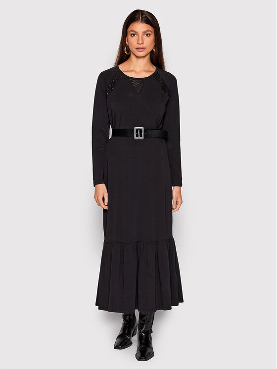 Liu Jo Sport Liu Jo Sport Ежедневна рокля TF2124 J0088 Черен Regular Fit