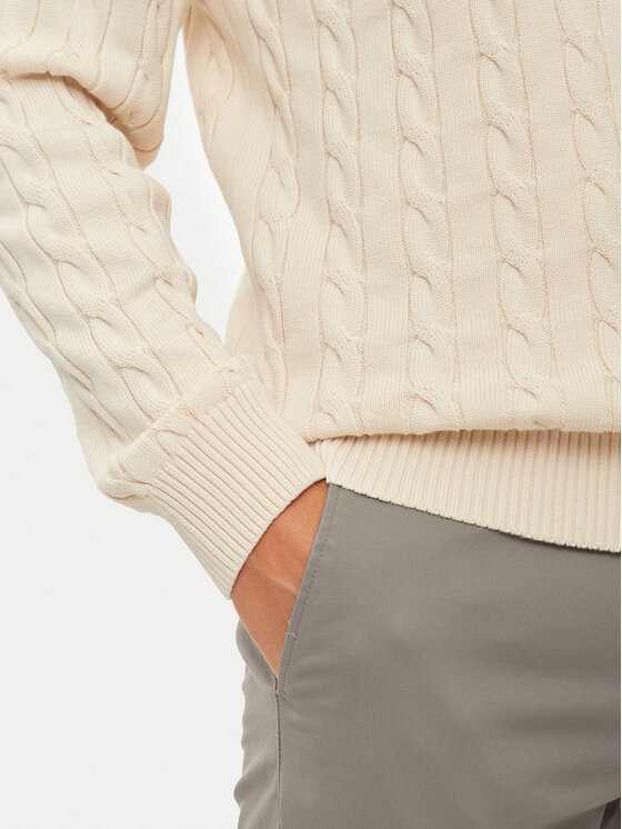 Gant Gant Sweter 8050601 Beżowy Regular Fit
