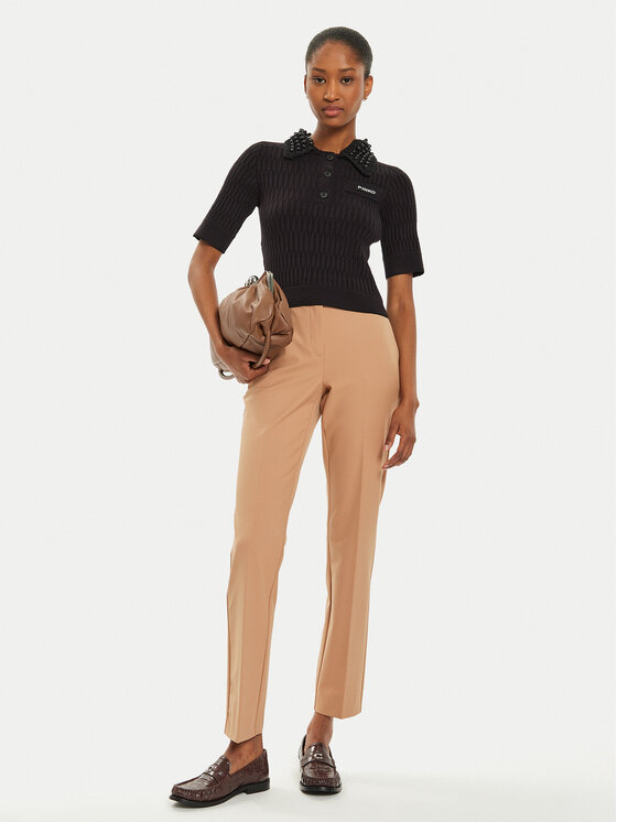 Marella Marella Pantaloni chino Verres 2423136281 Marrone Slim Fit