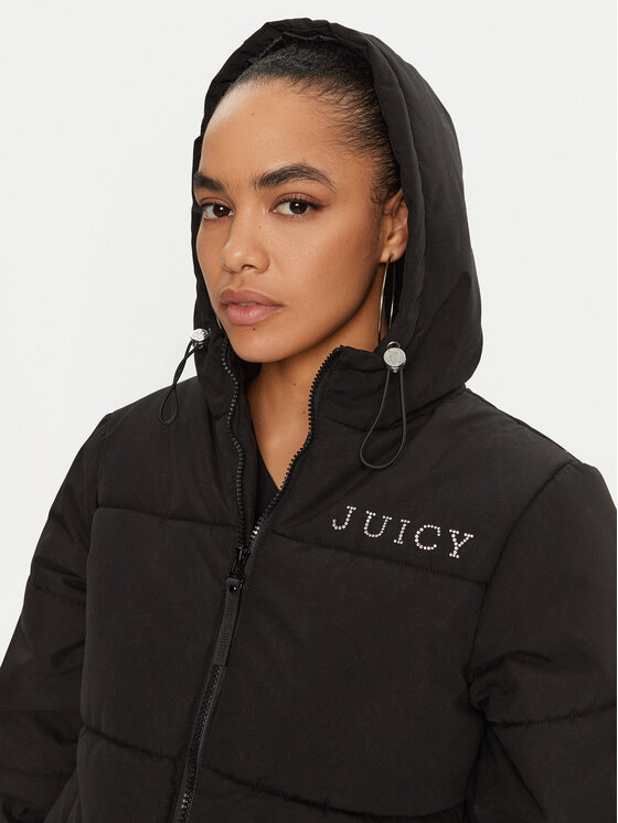 Juicy Couture Juicy Couture Télikabát Margie JCOIJ224553 Fekete Regular Fit