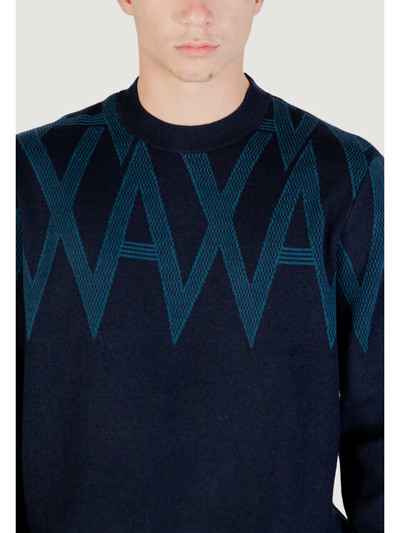 Armani Exchange Armani Exchange Sweter PULLOVER Zielony Over Fit