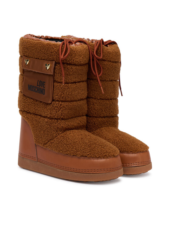 LOVE MOSCHINO LOVE MOSCHINO Cizme de zăpadă JA24452G0NISM21A Maro