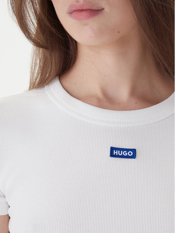 HUGO Hugo Тишърт Baby 50510749 Бял Slim Fit