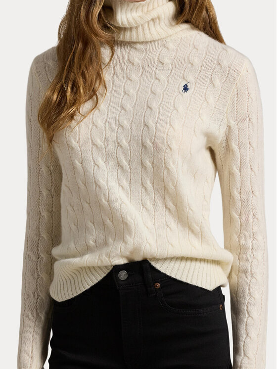 Polo Ralph Lauren Polo Ralph Lauren Bluză cu gât 211888686012 Alb Regular Fit