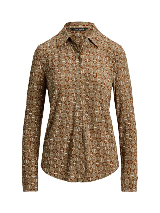 LAUREN RALPH LAUREN LAUREN RALPH LAUREN Marškiniai 200980178001 Smėlio Slim Fit
