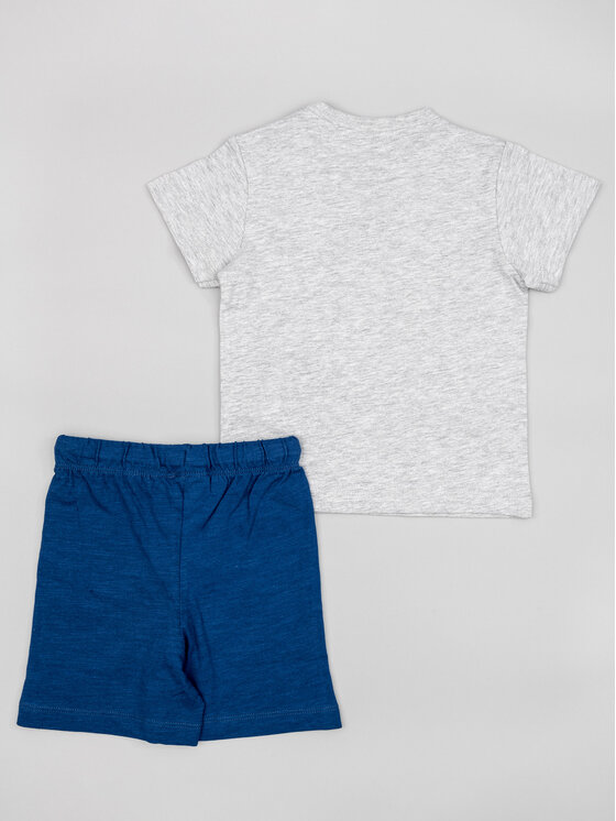 Zippy Zippy Set T-Shirt und Shorts ZBBAP0602 23007 Grau Regular Fit