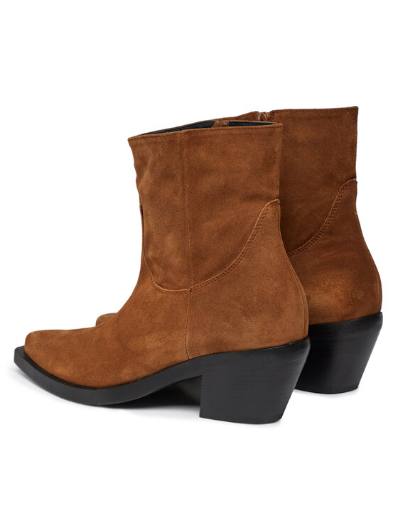 PINKO PINKO Botki Mozart Texano Al 23-24 BLKS1 102025 A0N8 Brązowy