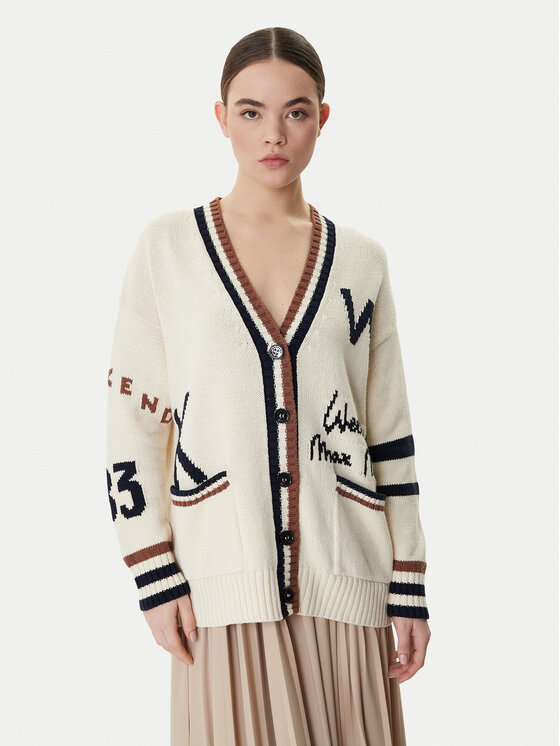 Weekend Max Mara Weekend Max Mara Strickjacke Blasone 2615341061 Beige Relaxed Fit