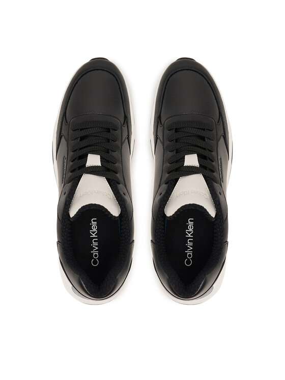 Calvin Klein Calvin Klein Snīkeri City Runner Laceup Lth Mix HM0HM02309 Melns