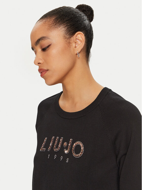 Liu Jo Sport Liu Jo Sport Πουλόβερ TF4286 MS63L Μαύρο Regular Fit