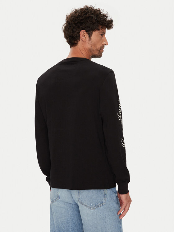 Guess Jeans Guess Jeans Longsleeve M5YI03 K8HM0 Чорний Regular Fit