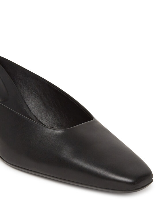 Calvin Klein Calvin Klein Šľapky Heel Mule Pump 50 - Lth HW0HW02332 Čierna