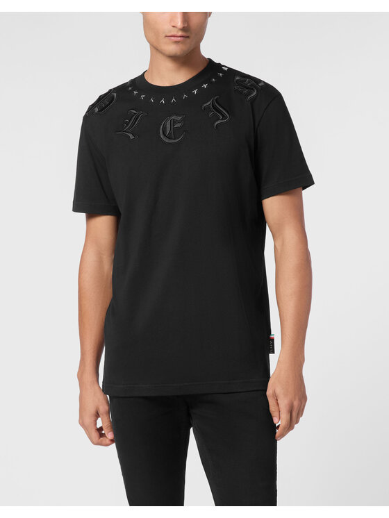 PHILIPP PLEIN PHILIPP PLEIN Tričko 14687 Čierna Regular Fit