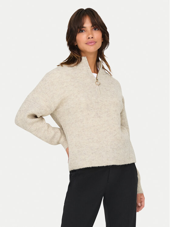 ONLY ONLY Pulover Tokyo 15317865 Bej Standard Fit