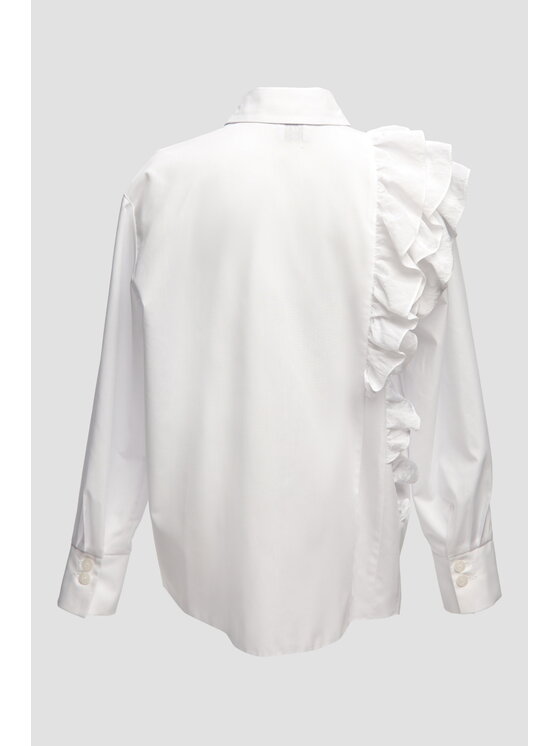 SLY SLY Bluzka 5S-104 Biały Comfortable Fit