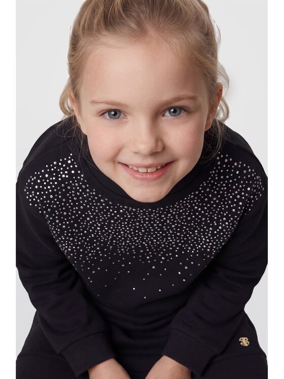 Guess Kids Guess Kids Každodenní šaty 184586 Černá Classic Fit