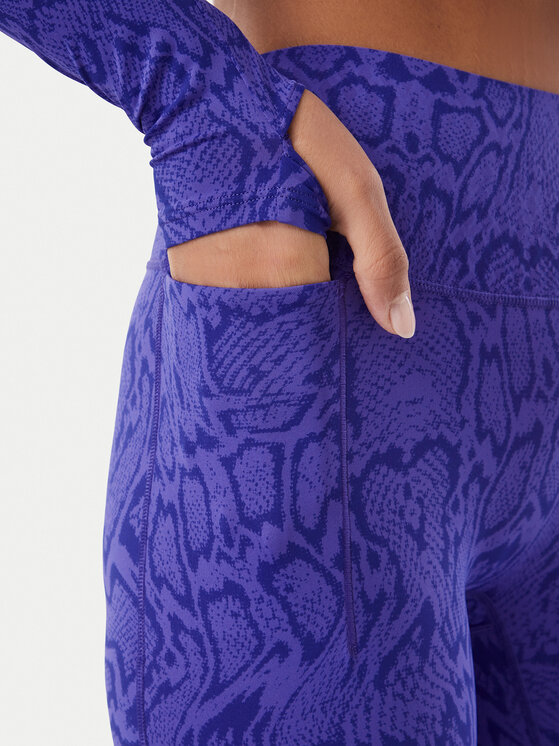 adidas adidas Legginsy Optime Primelift Snake KQ8312 Fioletowy
