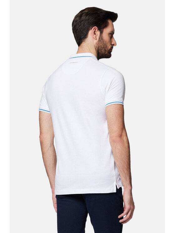 Lancerto Lancerto Polo Morty PO073124000018 Biały Regular Fit
