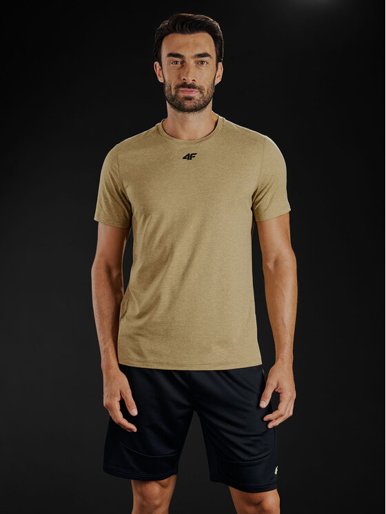 4F 4F Koszulka techniczna GOLDEN WARRIOR Złoty Regular Fit