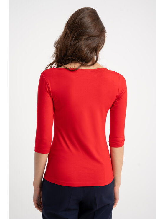 CLICK CLICK Μπλουζάκι 10-6956 Κόκκινο Fitted Fit