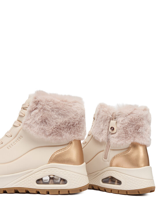 Skechers Skechers Μποτίνια Uno Rugged 167993/NTGD Εκρού