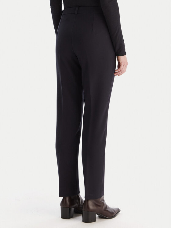 Marella Marella Kalhoty z materiálu Emme by Marella Eresia 2525136062 Tmavomodrá Regular Fit