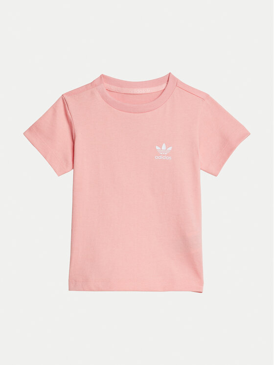 adidas adidas Komplet majica in kratke hlače Cycling JI5835 Roza Slim Fit