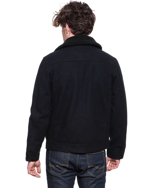 Lee Lee Giubbotto invernale 191J WOOL JACKET Nero Regular Fit