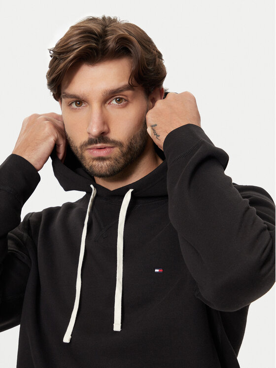 Tommy Hilfiger Tommy Hilfiger Bluza Essential MW0MW37230 Czarny Regular Fit