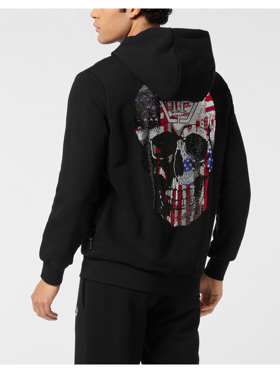 PHILIPP PLEIN PHILIPP PLEIN Bluza 25943 Czarny Athletic Fit