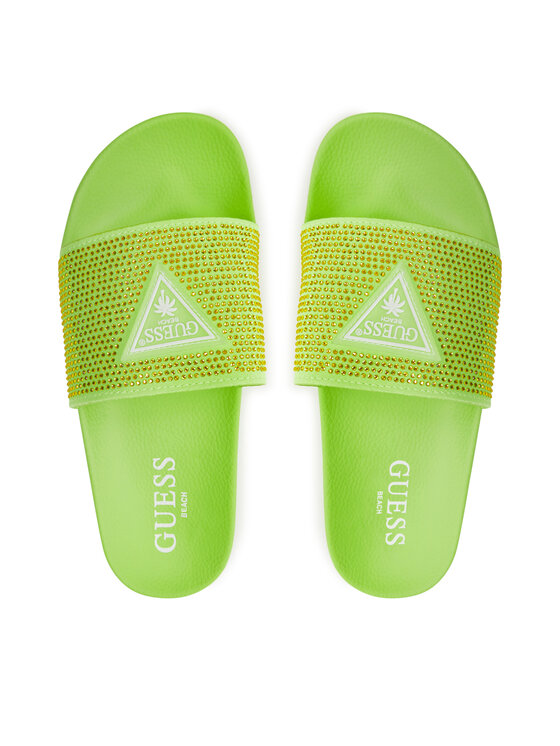 Guess Guess Šľapky E4GZ25 BB00F Zelená