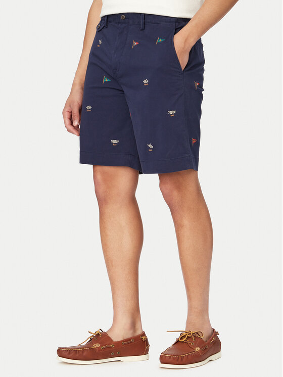Polo Ralph Lauren Polo Ralph Lauren Šortky z materiálu 710A13007001 Tmavomodrá Regular Fit