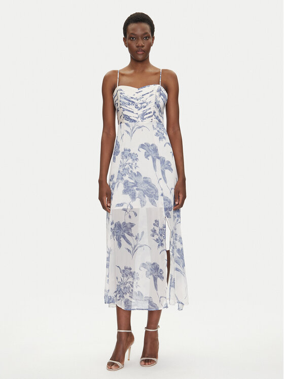 Guess Guess Sommerkleid W5GT0L WCWF2 Weiß Regular Fit