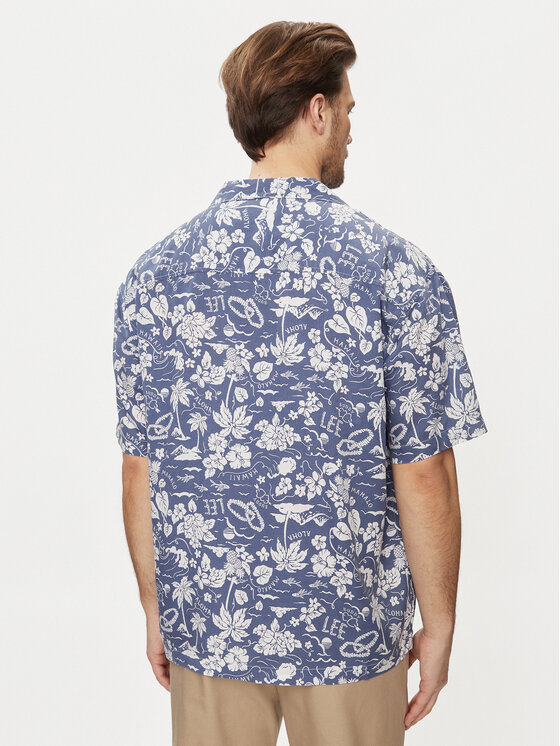 Lee Lee Риза Camp 112349496 Син Oversize