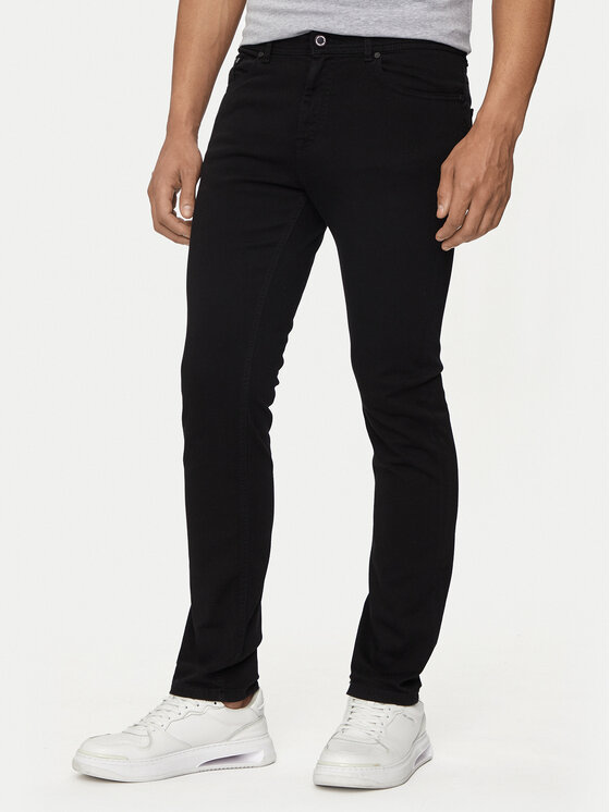 KARL LAGERFELD Džinsi 265840 543862 Melns Slim Fit