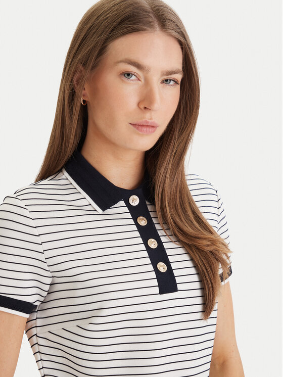 Guess Guess Polo majica W6GP17 K2946 Bela Regular Fit