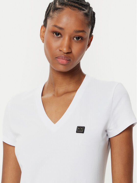 Armani Exchange Armani Exchange Póló XW000105 AF11929 U0002 Fehér Slim Fit